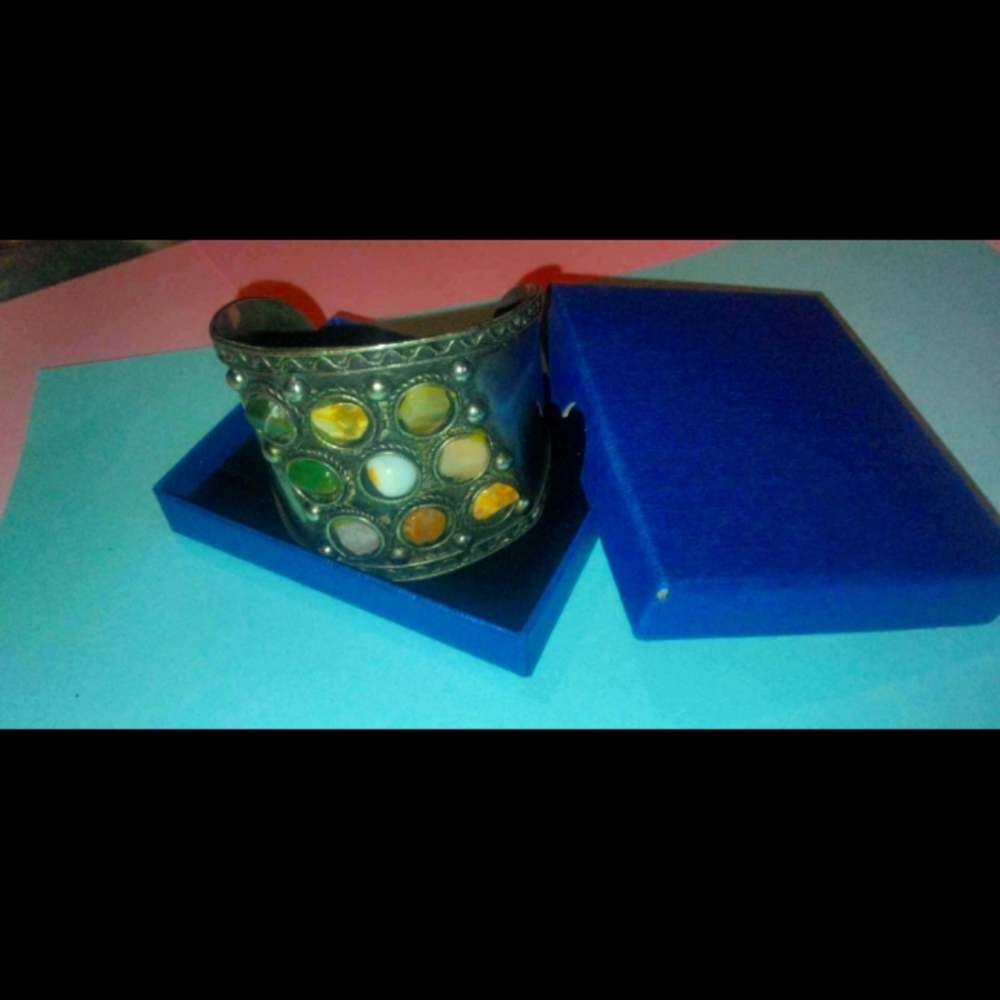 Silver Tone Cuff Bracelet